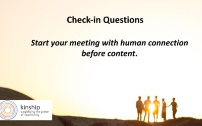 Connection Before Content: Check-in Questions